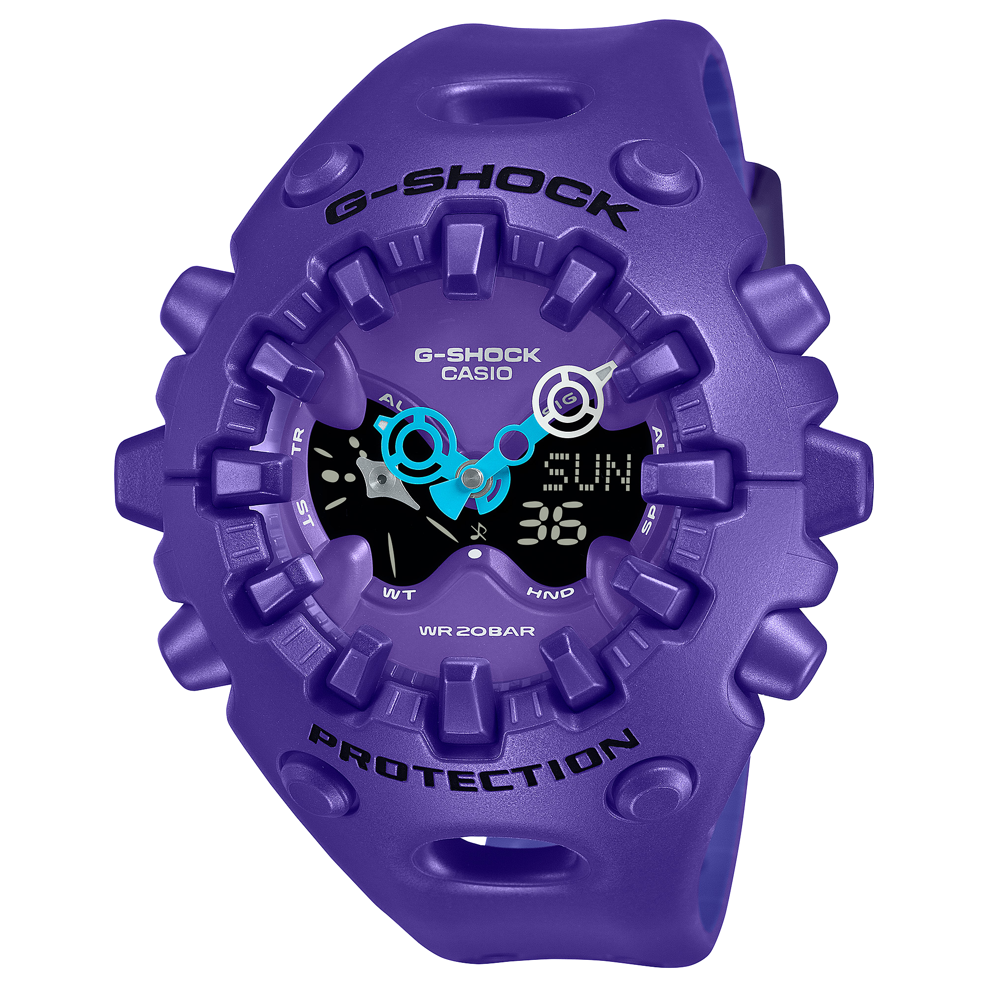 G-Shock Big Case Duel Time Purple Case & Band 200m WR - GAV01-2A Baby-g 