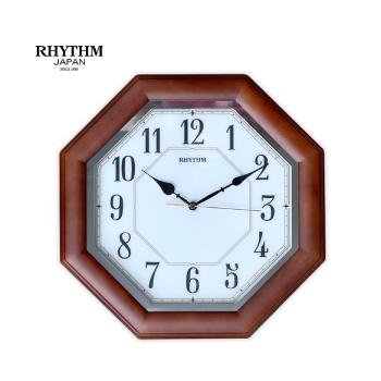 Rhythm Wooden Frame Wall Clock - CMG912NR06 Seiko 