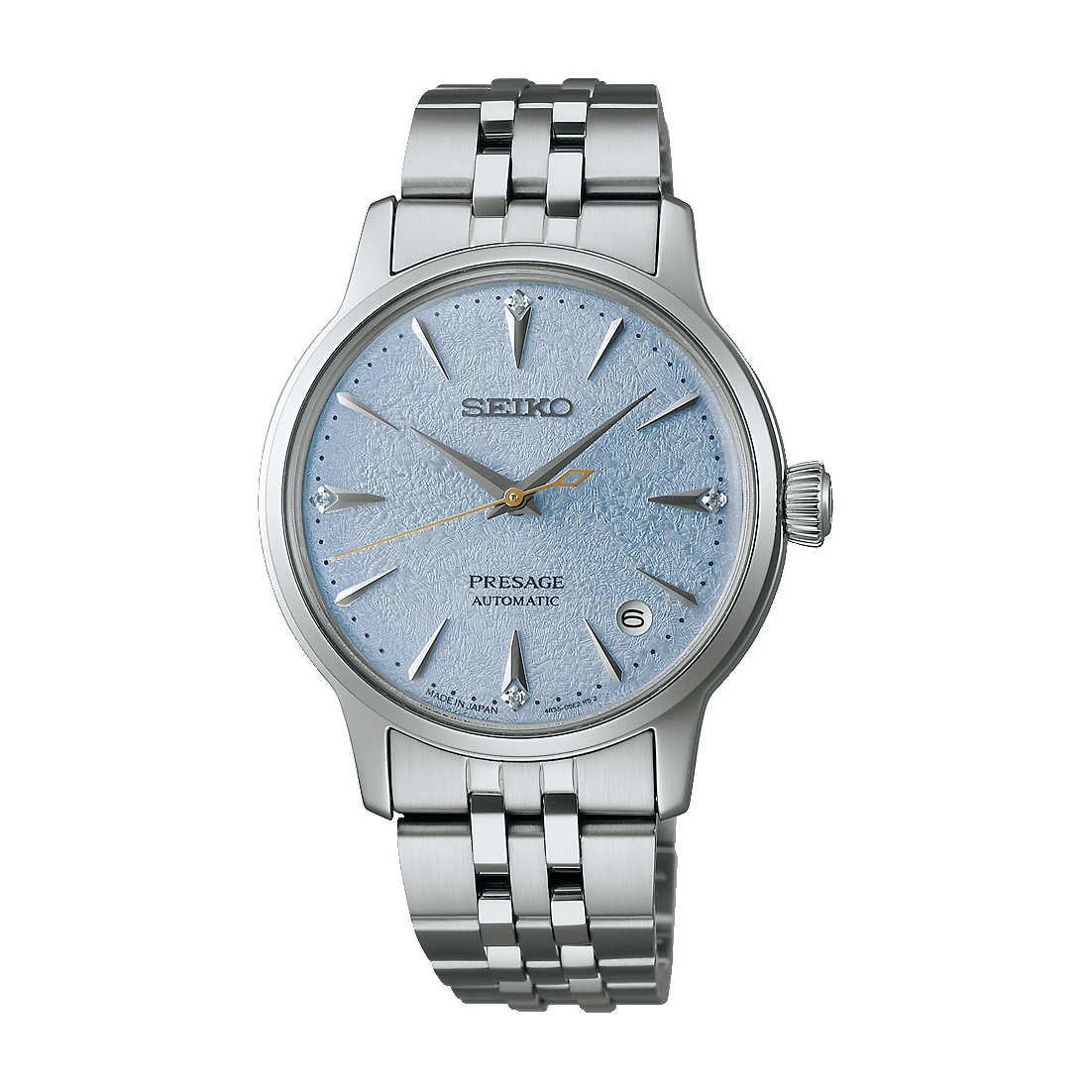 Seiko Ladies Presage Automatic ‘Frozen Skydiving’ Diamond Cocktail Time 34mm Watch - SRPL61J1 G-SHOCK 