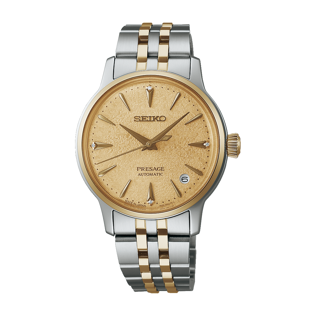 Seiko Ladies Presage Automatic ‘Frozen Daiquiri’ Diamond Cocktail Time 34mm Watch - SRPL64J1 G-SHOCK 