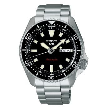 Seiko 5 Sports Automatic SKX Series Redux In Kuro Black Dial 100M WR - SRPL85K1 WATCH 