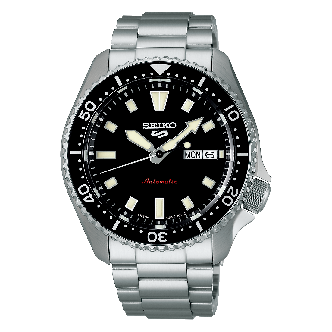 Seiko 5 Sports Automatic SKX Series Redux In Kuro Black Dial 100M WR - SRPL85K1 WATCH 