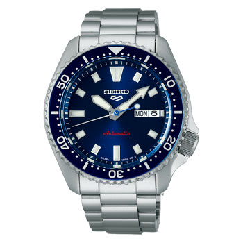 Seiko 5 Sports Automatic SKX Series Redux In Koniro Blue Dial 100M WR - SRPL83K1 WATCH 