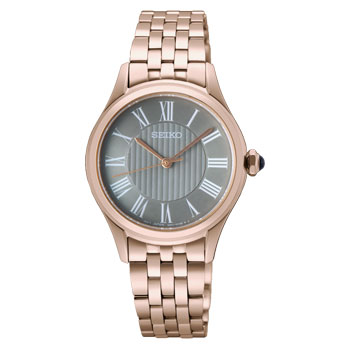 Seiko Ladies Rose Gold Satin Finish Dial Classic Watch - SUR614P1 G-SHOCK 