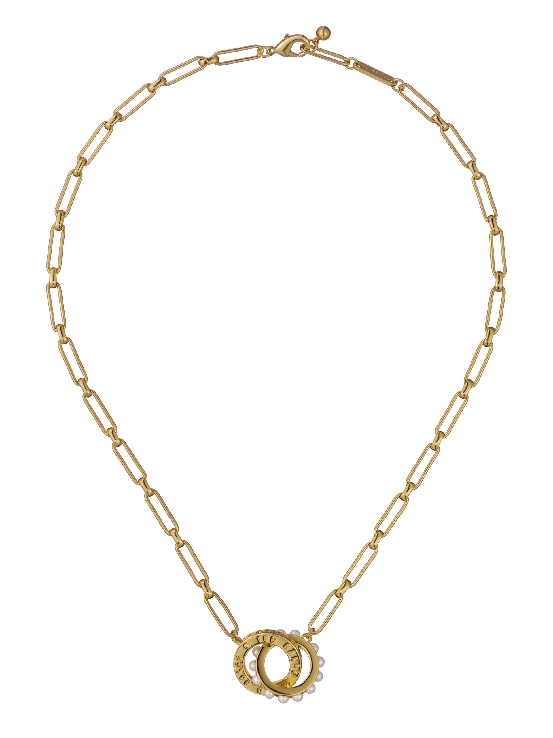 TED BAKER LOLA Double Logo Link Necklace - TBJ3850-02-28 CASIO 