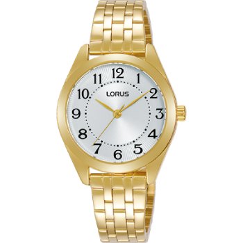 Lorus Ladies Gold Tone Stainless Steel Analogue Watch - RG286UX-9 WATCH 