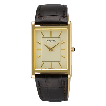 Seiko Gents Classic Square Face 29mm Wide Quartz Watch - SWR106P1 CASIO 