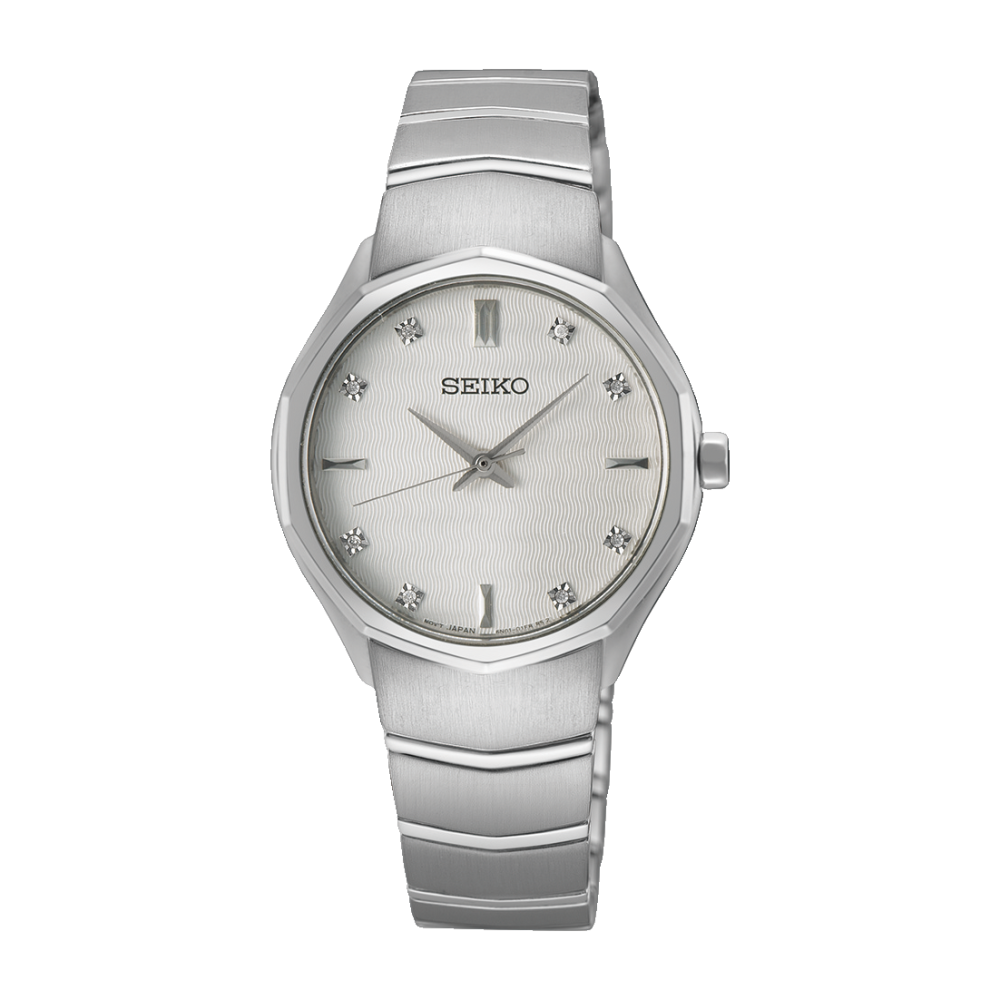 Seiko Quartz Conceptual Silver Stainless Steel Case & Strap - SUR615P1 CASIO 