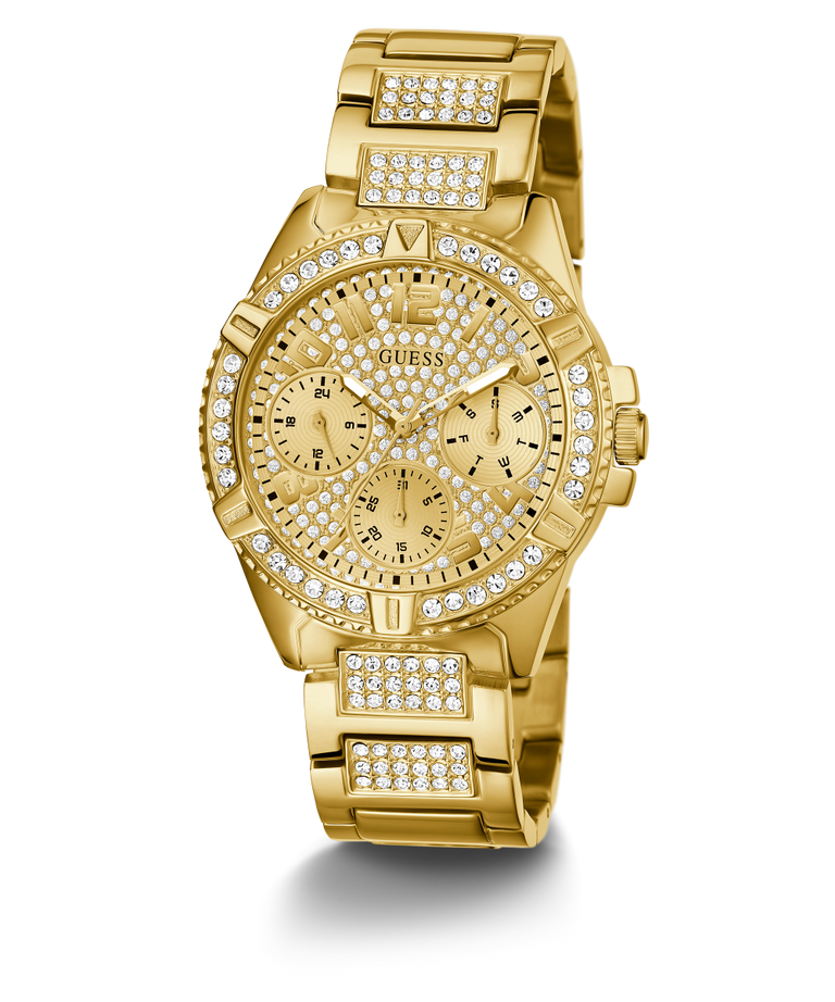 Guess Ladies Gold Dial, Case & Band Multi-Function Analog Watch - W1156L2 GUESS 
