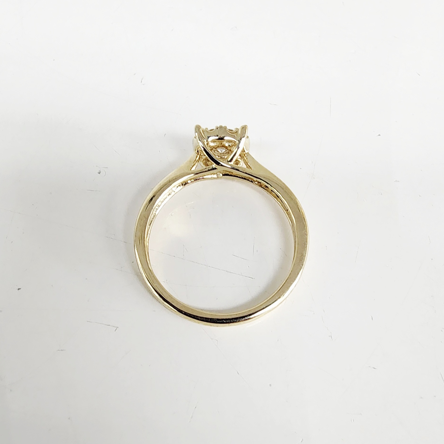 9ct Yellow Gold Lab Grown Diamond Cluster Engagement Ring 0.28ct TDW EF/VS - AURG1112 Gold Earrings 9ct Yellow Gold Lab Grown Diamond Cluster Engagement Ring 0.28ct TDW EF/VS - AURG1112 Gold Earrings