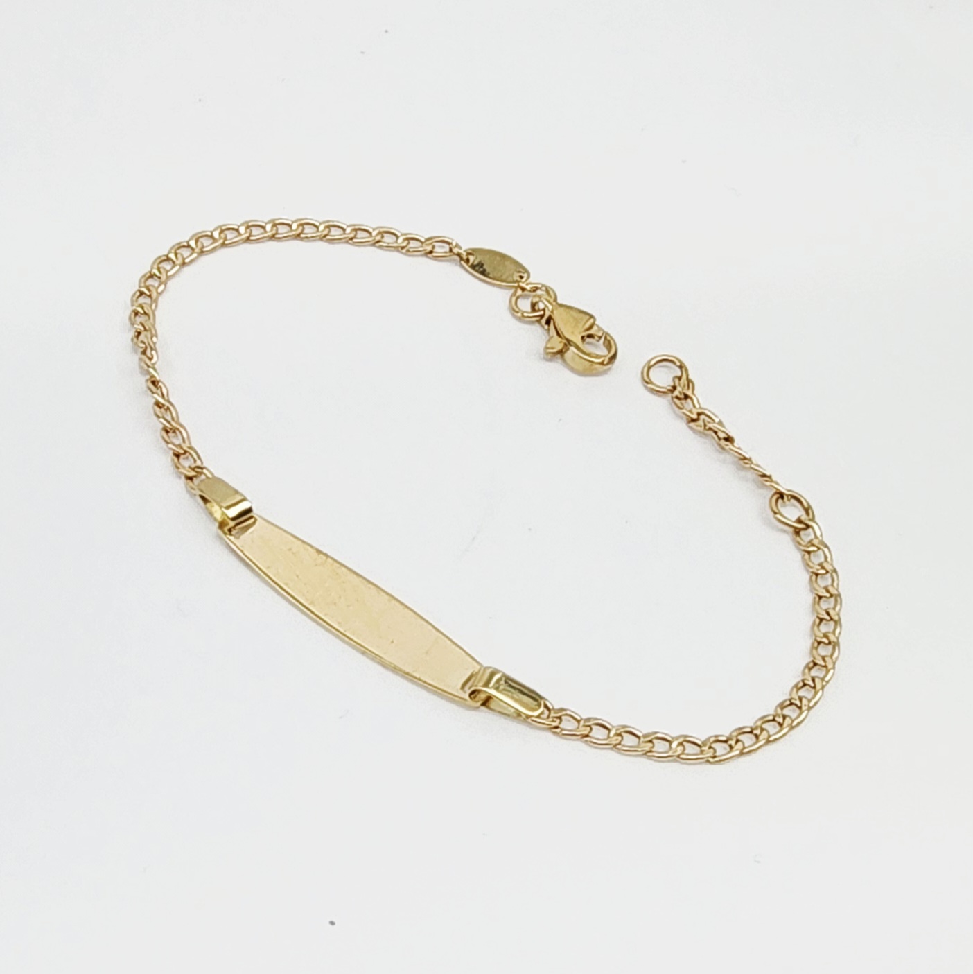 9ct Yellow Gold Baby ID Bracelet 14.5–16cm Adjustable - 5BR0006 Seiko 