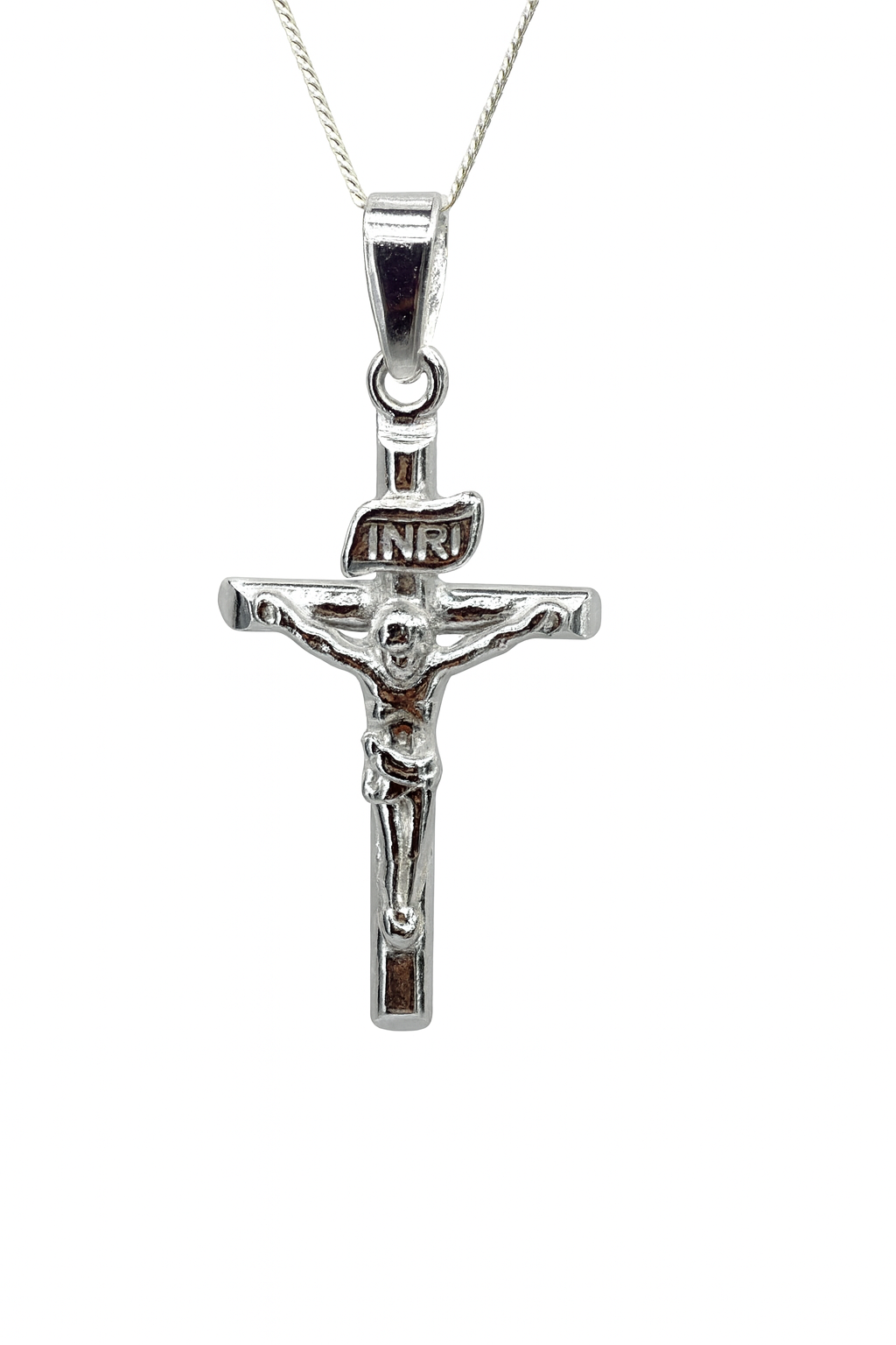 Sterling Silver Crucific Cross Pendant with Complimentary Chain - S744301P/4 Sterling Silver Pendants 