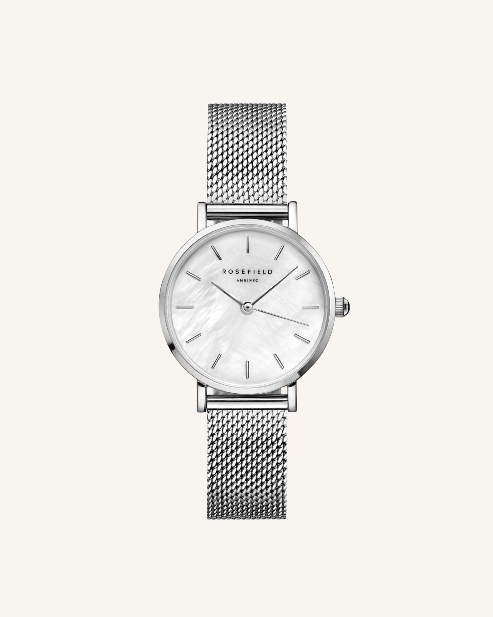 Rosefield Small Edit Pearl Silver - 26WS-266 WATCH 