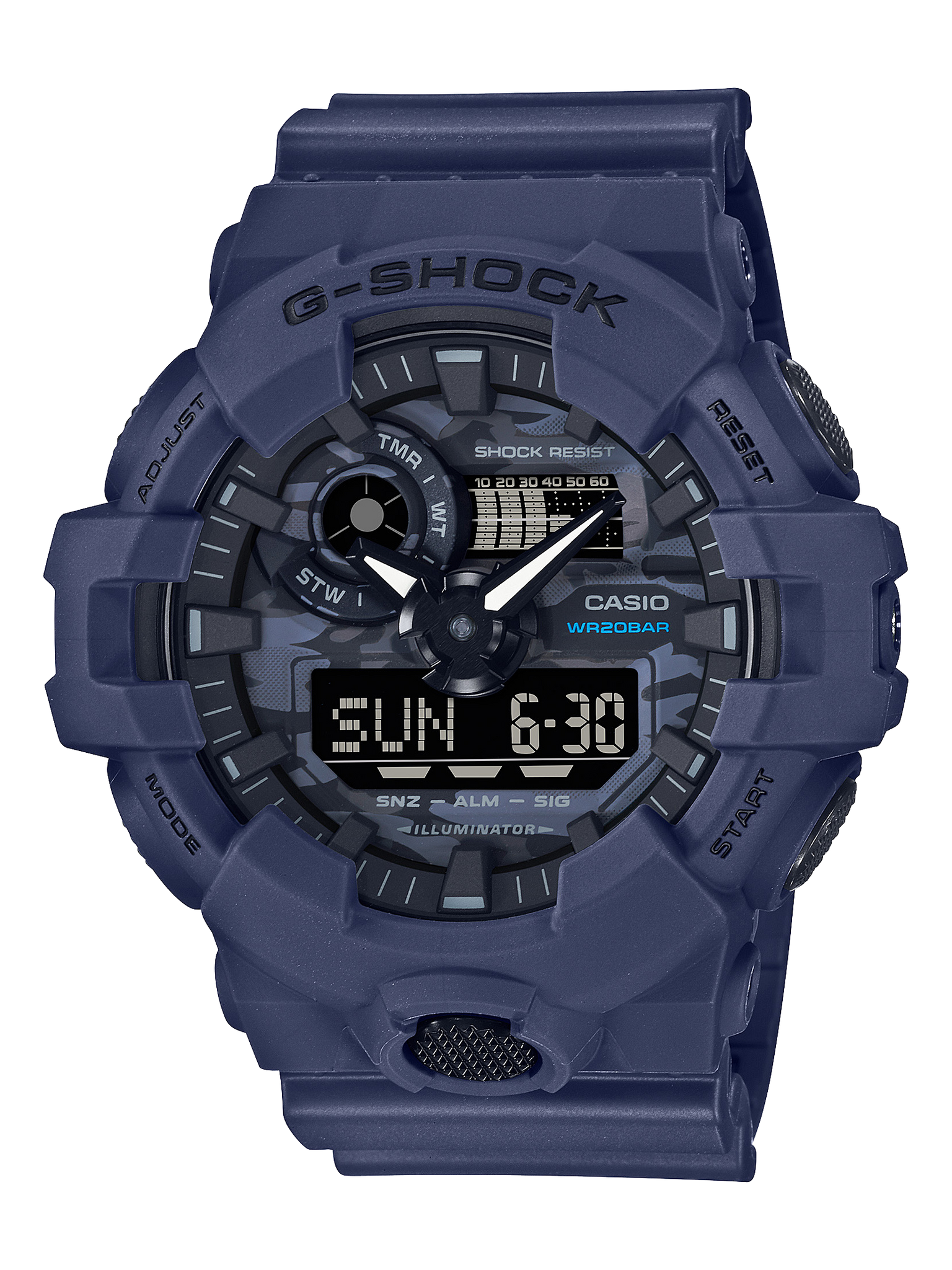 Casio G-Shock GA700CA-2ADR – Camouflage Dial Analogue-Digital Tough Watch (200 m WR, Shock-Resist) G-SHOCK 