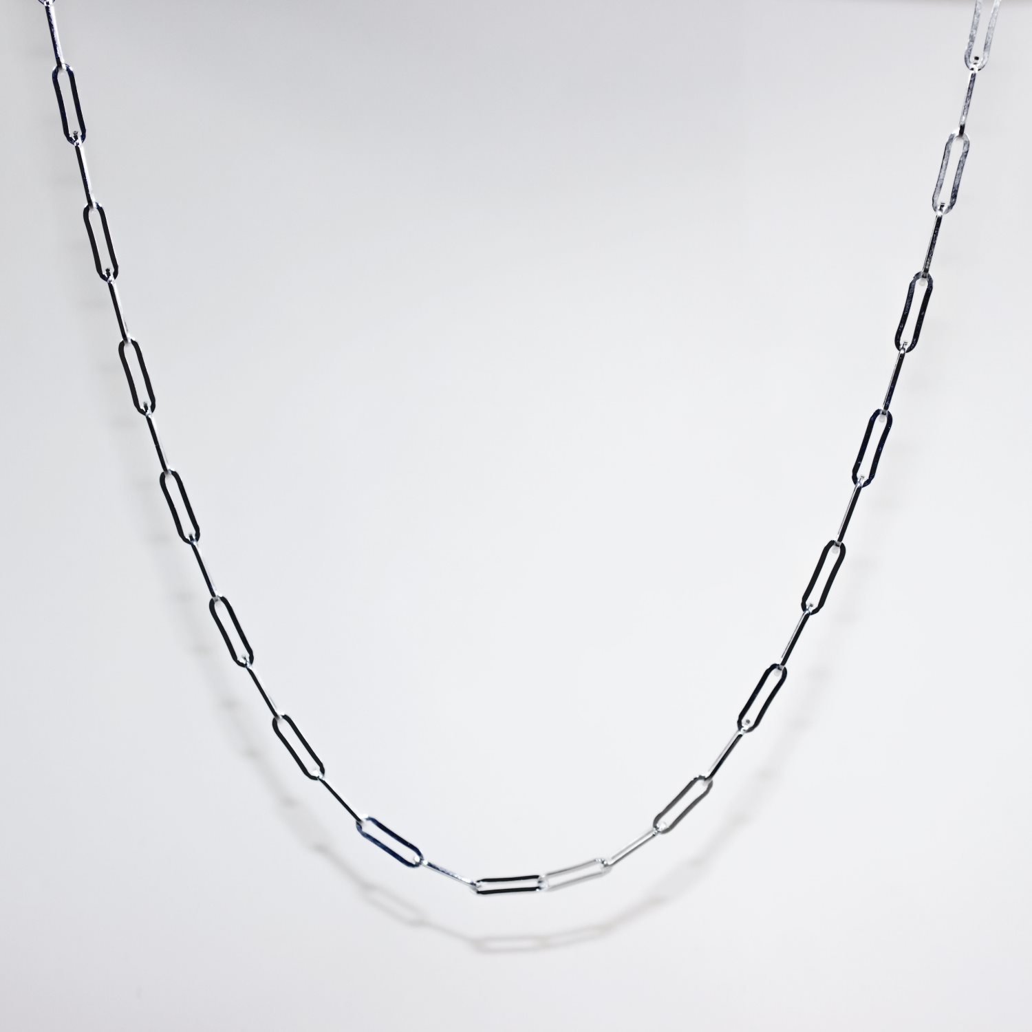 Sterling Silver Small Paperclip Link Chain (10.7 × 3 mm) with Lobster Catch Sterling Silver Chains 