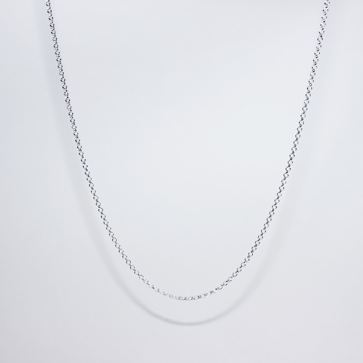 Sterling Silver B0.5 Round Belcher Chain with Parrot Clasp Sterling Silver Chains 