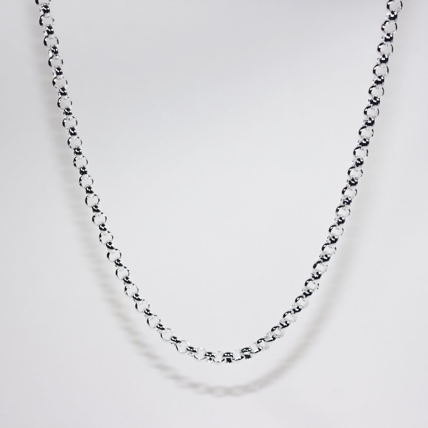 Sterling Silver B3 Round Belcher Chain with Parrot Clasp Sterling Silver Chains 