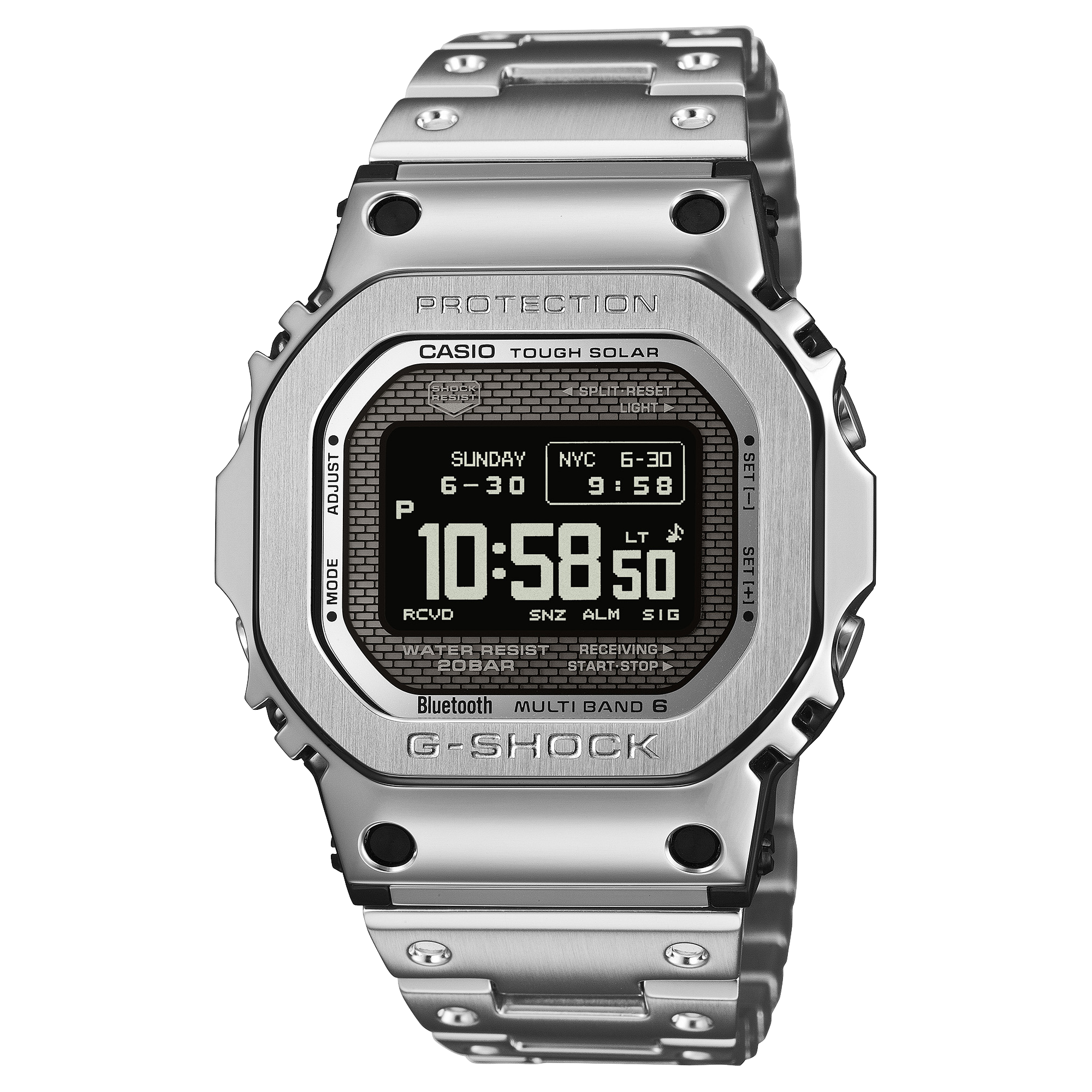 CASIO G-SHOCK GMW-BZ5000D-1DR Full Metal Tough Solar Bluetooth Watch GUESS 