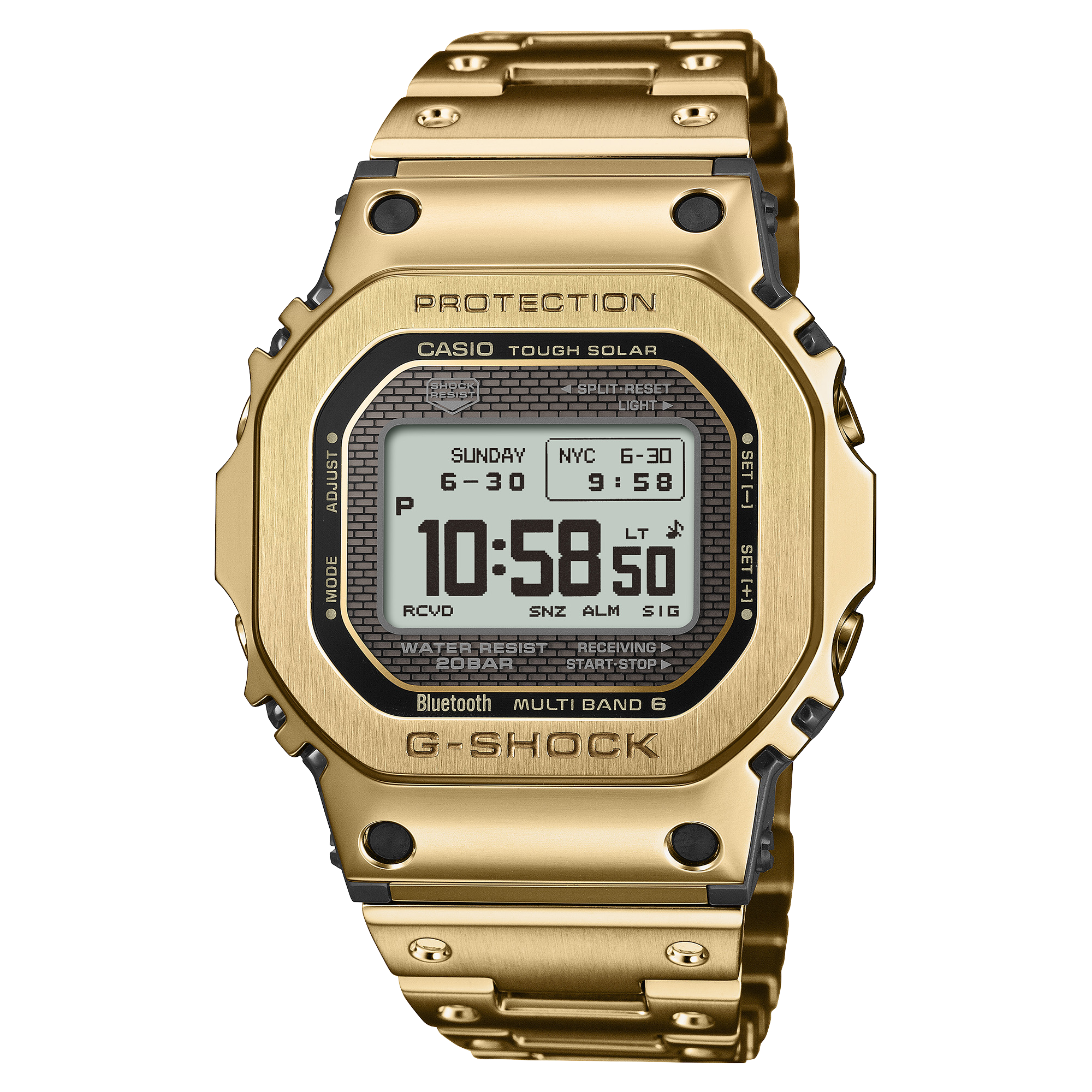 CASIO G-SHOCK GMW-BZ5000GD-9DR Full Metal Gold Tough Solar Bluetooth Watch GUESS 
