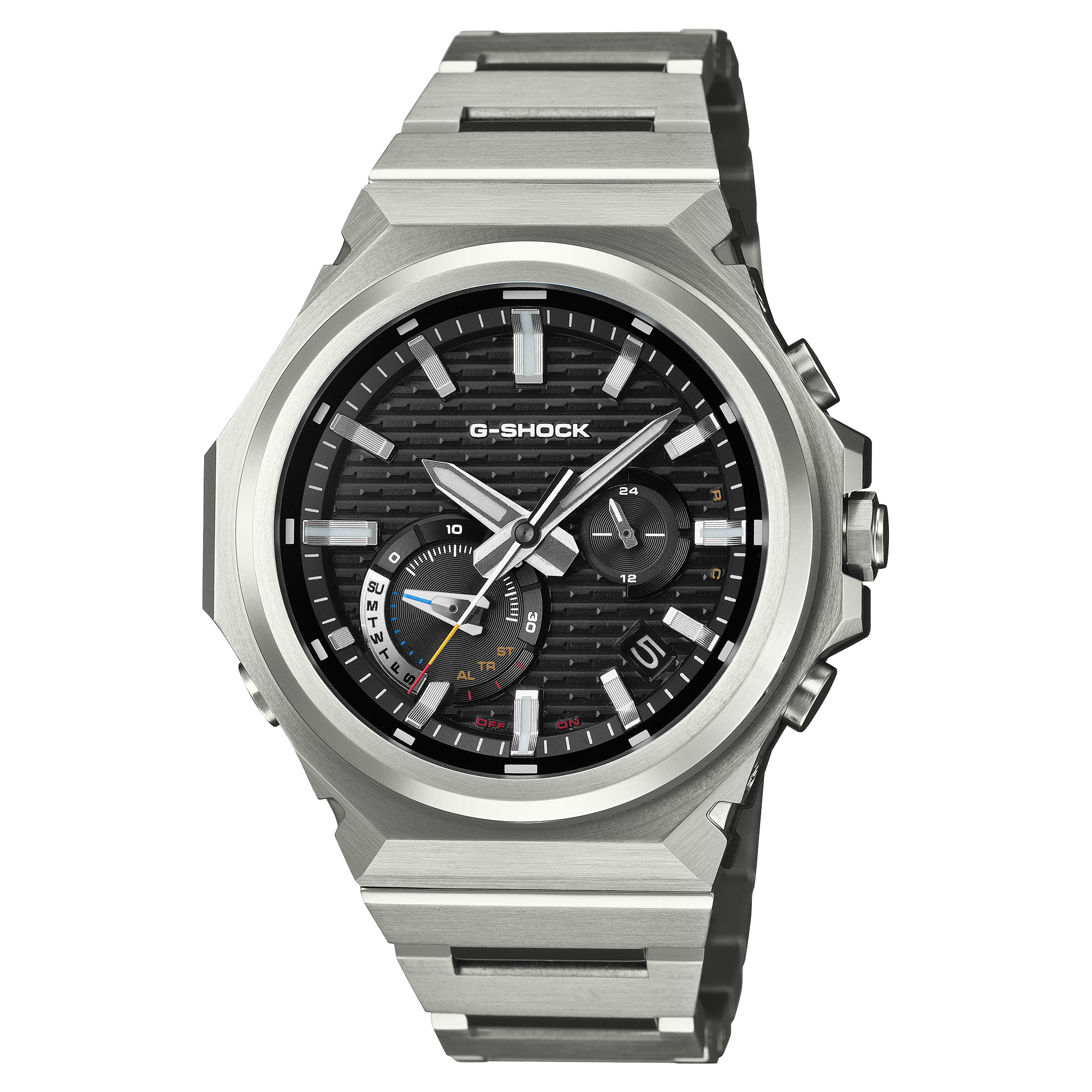 Casio G-Shock GST-B1000D-1ADR Tough Solar Bluetooth Analog-Digital Watch – Premium G-Steel GUESS 