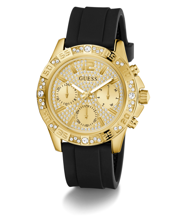 GUESS Ladies Black Gold Tone Multi-function Watch - GW0772L5 GUESS 