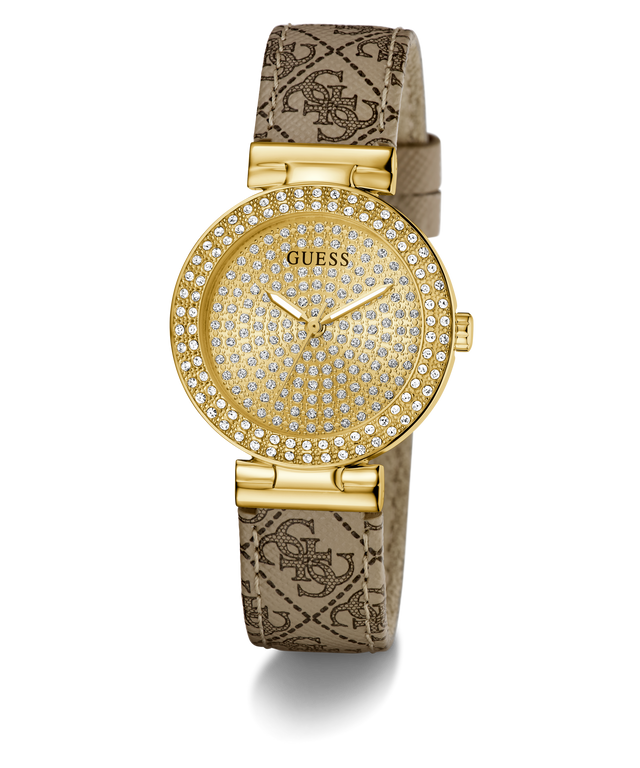 GUESS Ladies Beige Gold Tone Analog Watch - GW0943L2 GUESS 