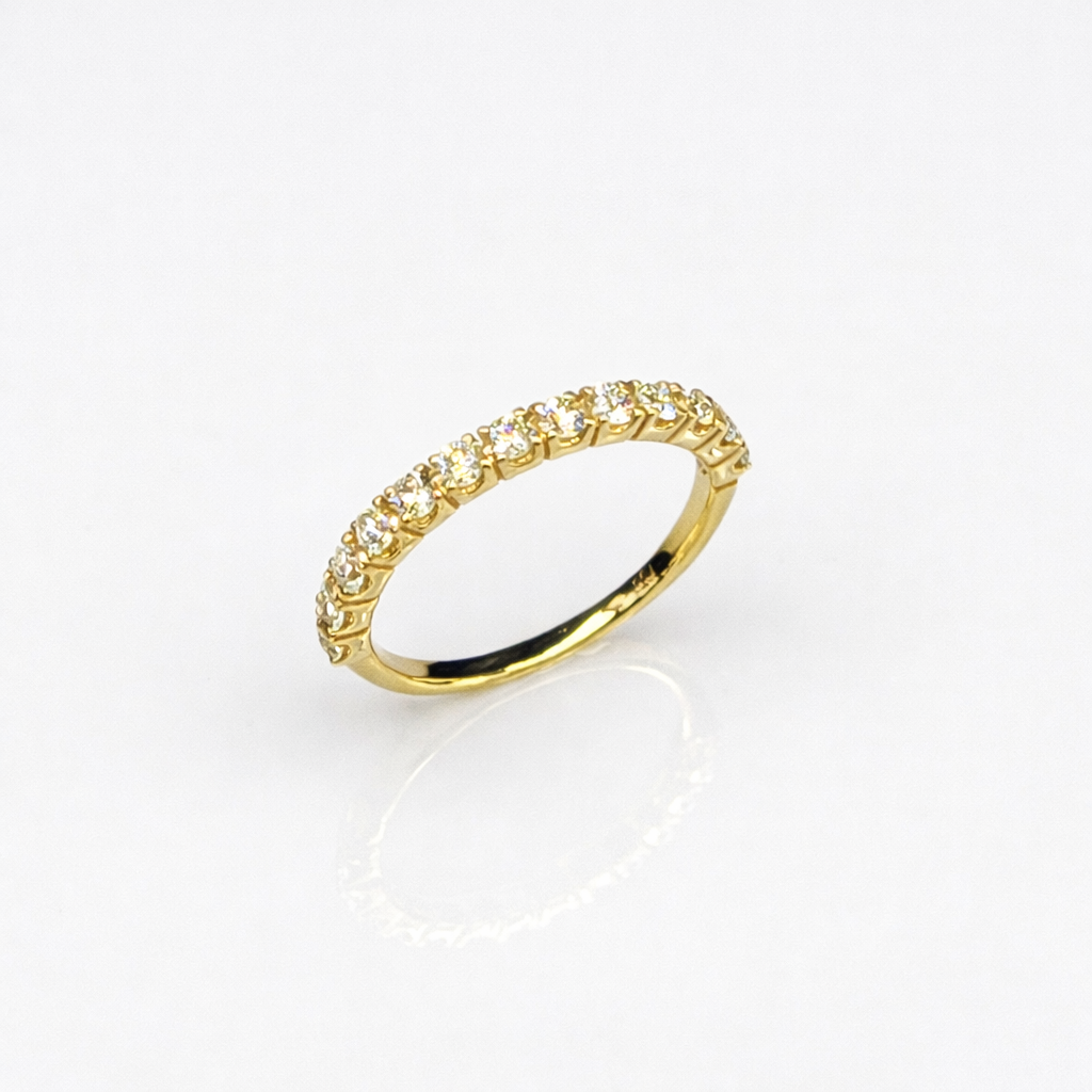 18ct Yellow Gold Natural Diamond Classic Wedding & Eternity Ring – 0.60ct TDW - 18KR40329GL Gold Rings 