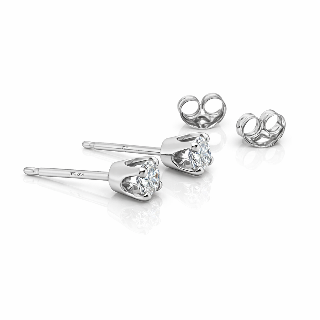 9ct White Gold 0.25ct Lab Grown Diamond Stud Earrings – D–F Colour, VS Clarity - 9WDS25 21st Keys 9ct White Gold 0.25ct Lab Grown Diamond Stud Earrings – D–F Colour, VS Clarity - 9WDS25 21st Keys