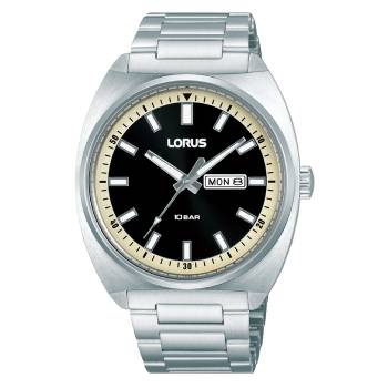 Lorus Gents Quartz 100M WR, Black Dial, Day & Date - RH311BX9 LORUS 