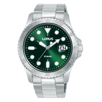 Lorus Gents Sports Quartz Green Dial, 100m WR - RS969DX-9 LORUS 