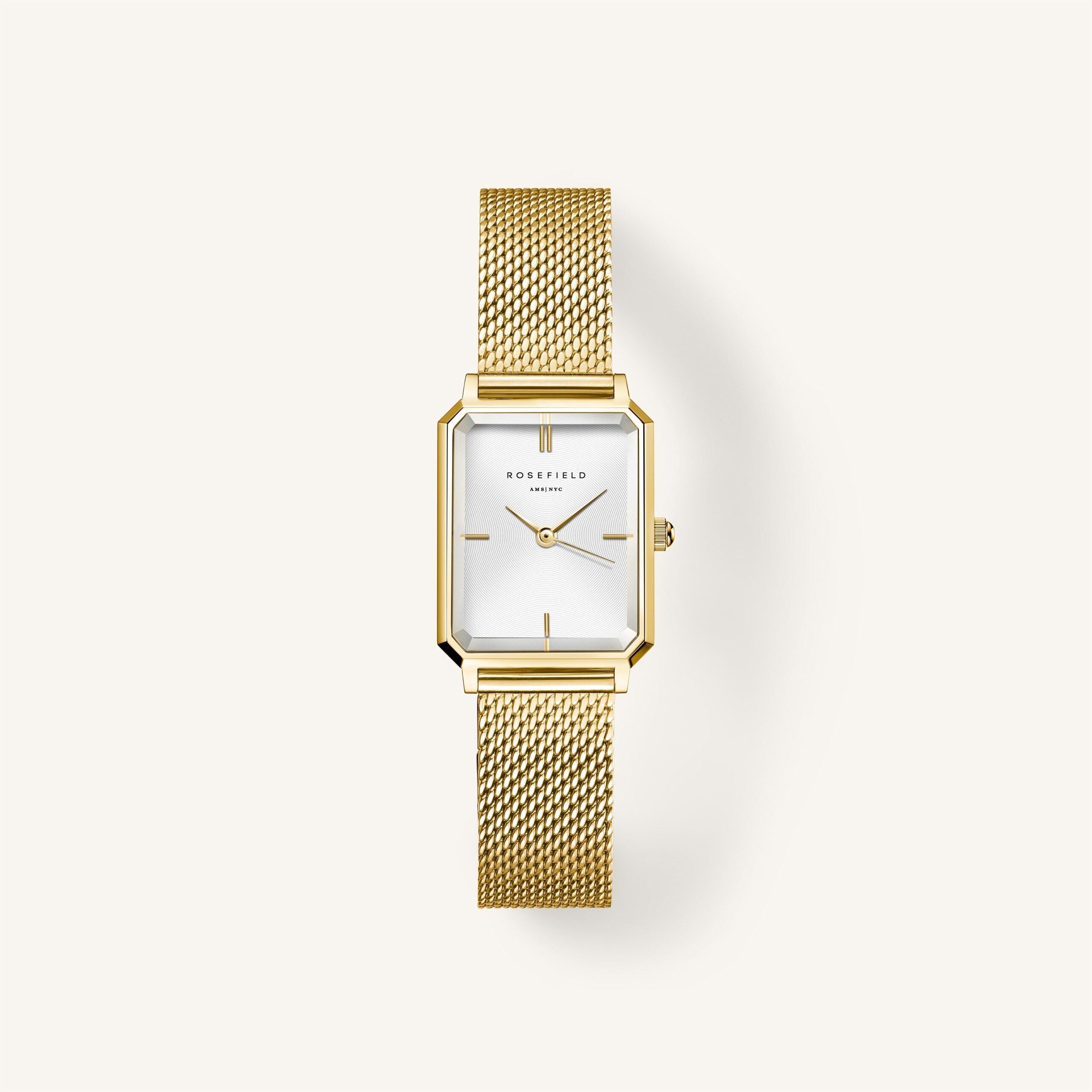 Rosefield Octagon XS Mesh Gold - OWGMG-O73 WATCH 