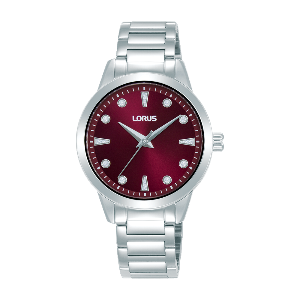Lorus Ladies Dress Quartz Watch Red Dial, 50m WR - RG263YX-9 LORUS 