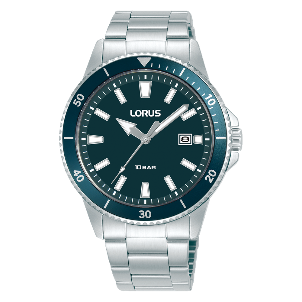 Lorus Gents Sports Quartz Watch Blue Dial, 100M WR - RH901SX-9 LORUS 
