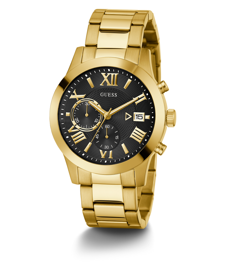 Guess Mens Gold Tone Chronograph Watch - W0668G8 GUESS 