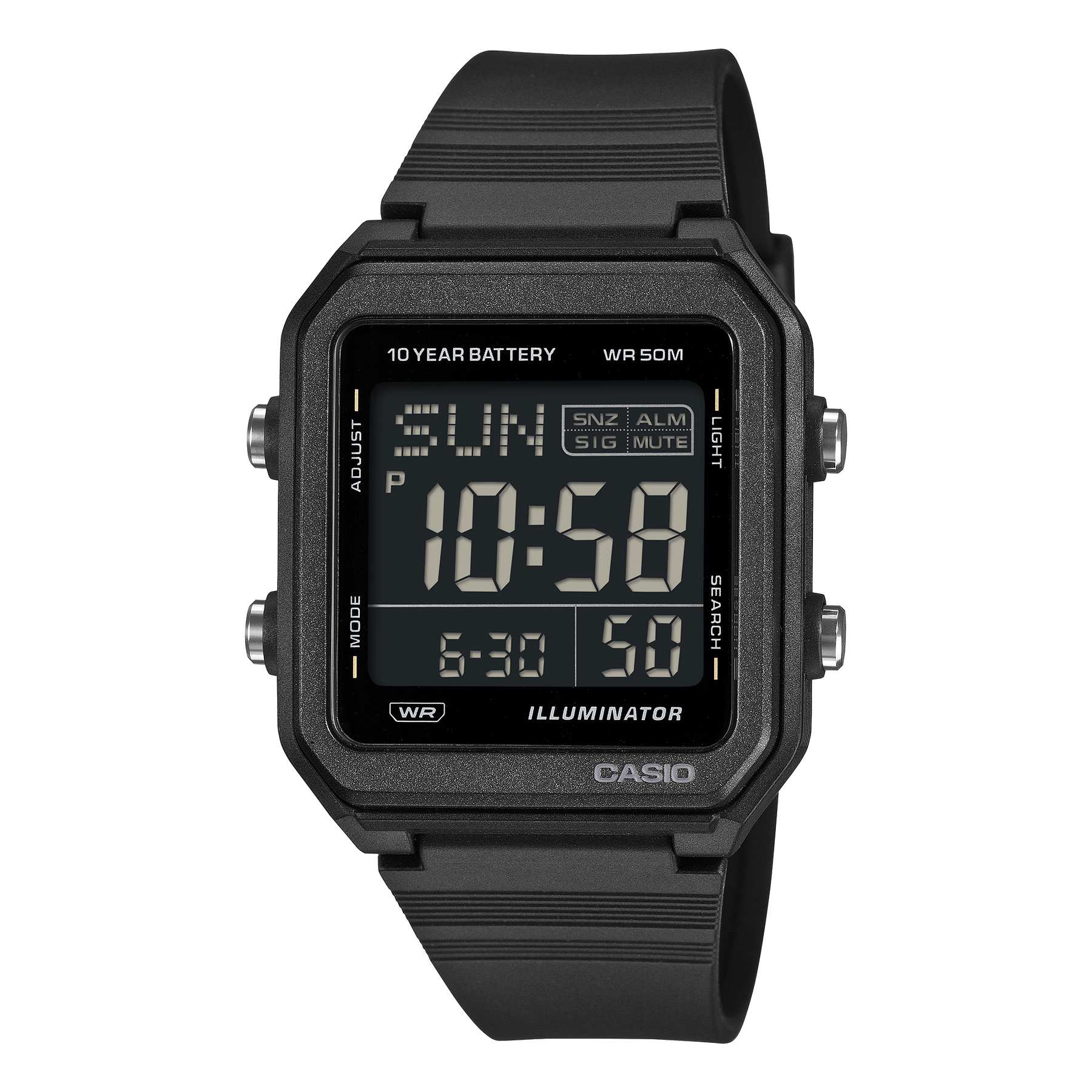 Casio Large LCD Display 50m WR - W221H-1B G-SHOCK Casio Large LCD Display 50m WR - W221H-1B G-SHOCK
