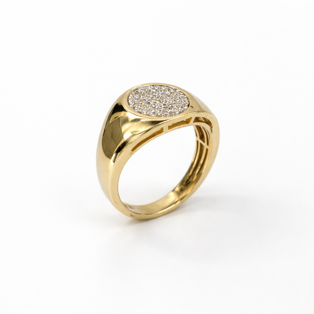 10ct Yellow Gold Gents Diamond Cluster Ring – 0.50CT Lab Grown Diamonds (EF/VS) - LGR47175 Gold Earrings 10ct Yellow Gold Gents Diamond Cluster Ring – 0.50CT Lab Grown Diamonds (EF/VS) - LGR47175 Gold Earrings