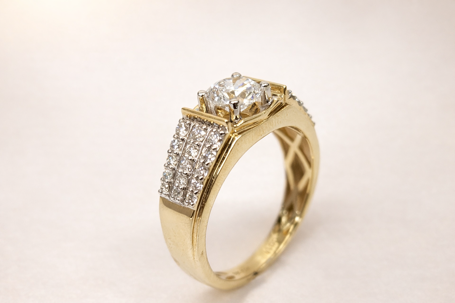 10ct Yellow Gold 1.50CT Lab Grown Diamond Gents Ring – 1.00CT Centre, EF VS - LGR44396 Gold Earrings 10ct Yellow Gold 1.50CT Lab Grown Diamond Gents Ring – 1.00CT Centre, EF VS - LGR44396 Gold Earrings