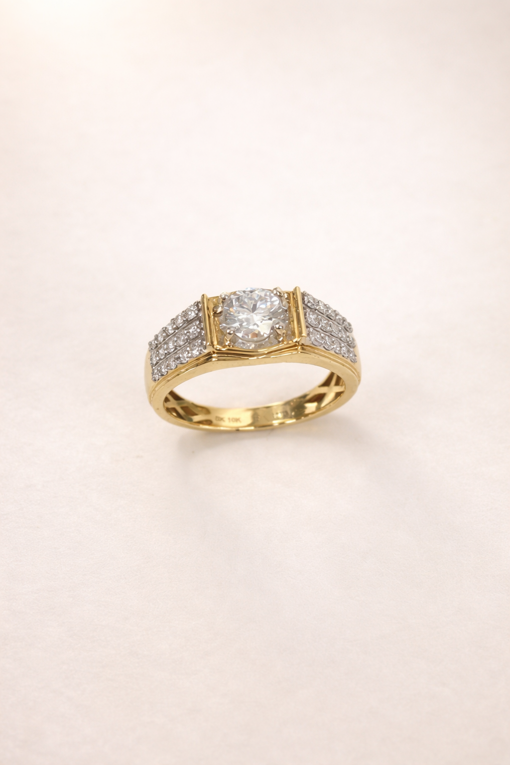 10ct Yellow Gold 1.50CT Lab Grown Diamond Gents Ring – 1.00CT Centre, EF VS - LGR44396 Gold Earrings 10ct Yellow Gold 1.50CT Lab Grown Diamond Gents Ring – 1.00CT Centre, EF VS - LGR44396 Gold Earrings