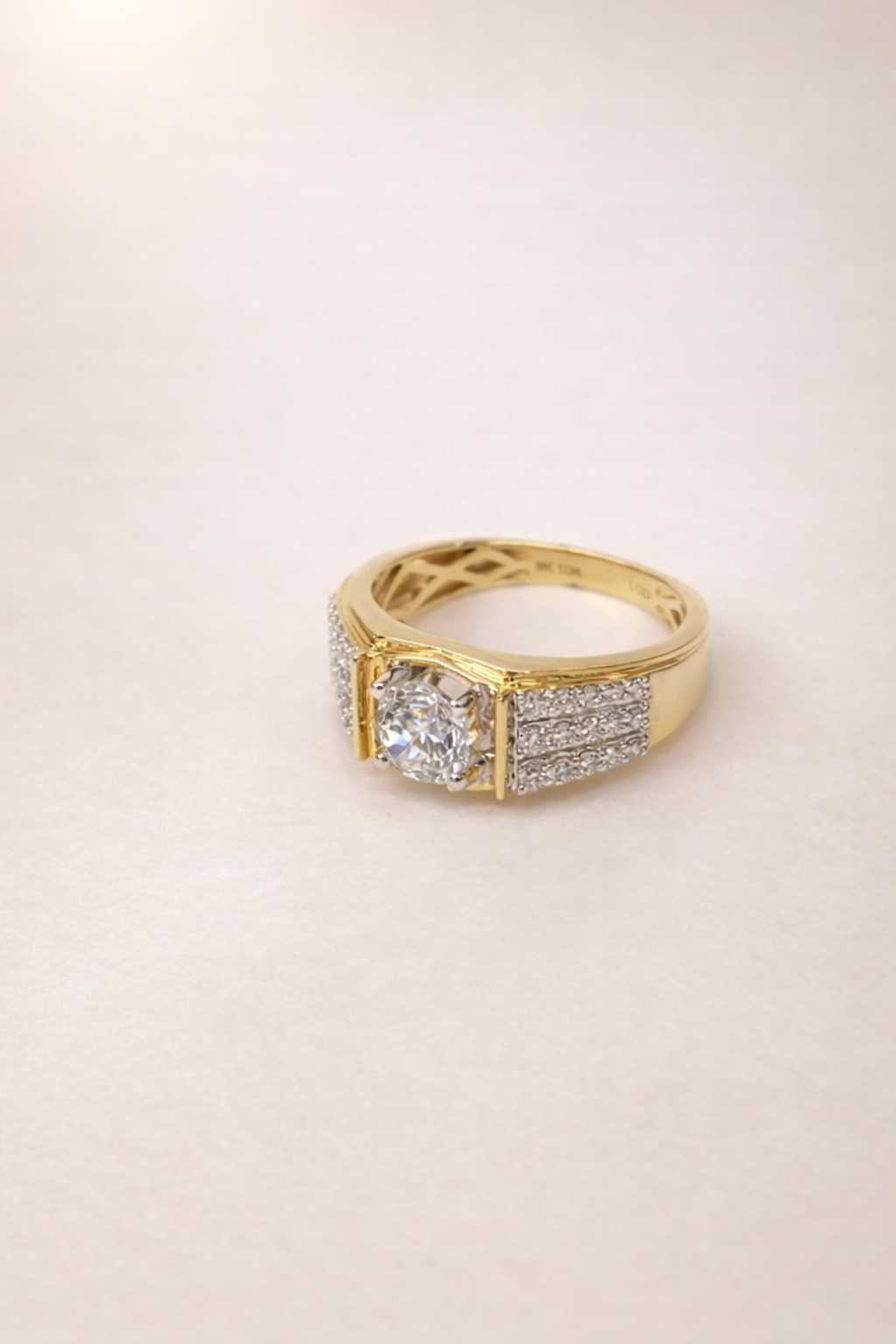 10ct Yellow Gold 1.50CT Lab Grown Diamond Gents Ring – 1.00CT Centre, EF VS - LGR44396 Gold Earrings 10ct Yellow Gold 1.50CT Lab Grown Diamond Gents Ring – 1.00CT Centre, EF VS - LGR44396 Gold Earrings