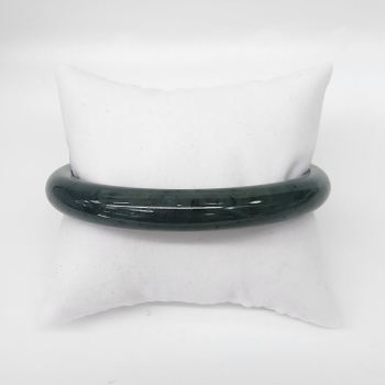 New Zealand Greenstone (Pounamu) Bangle – 66mm Internal Diameter – 10mm Round Polished - GSJ66/03 Greenstone?Jewellery 