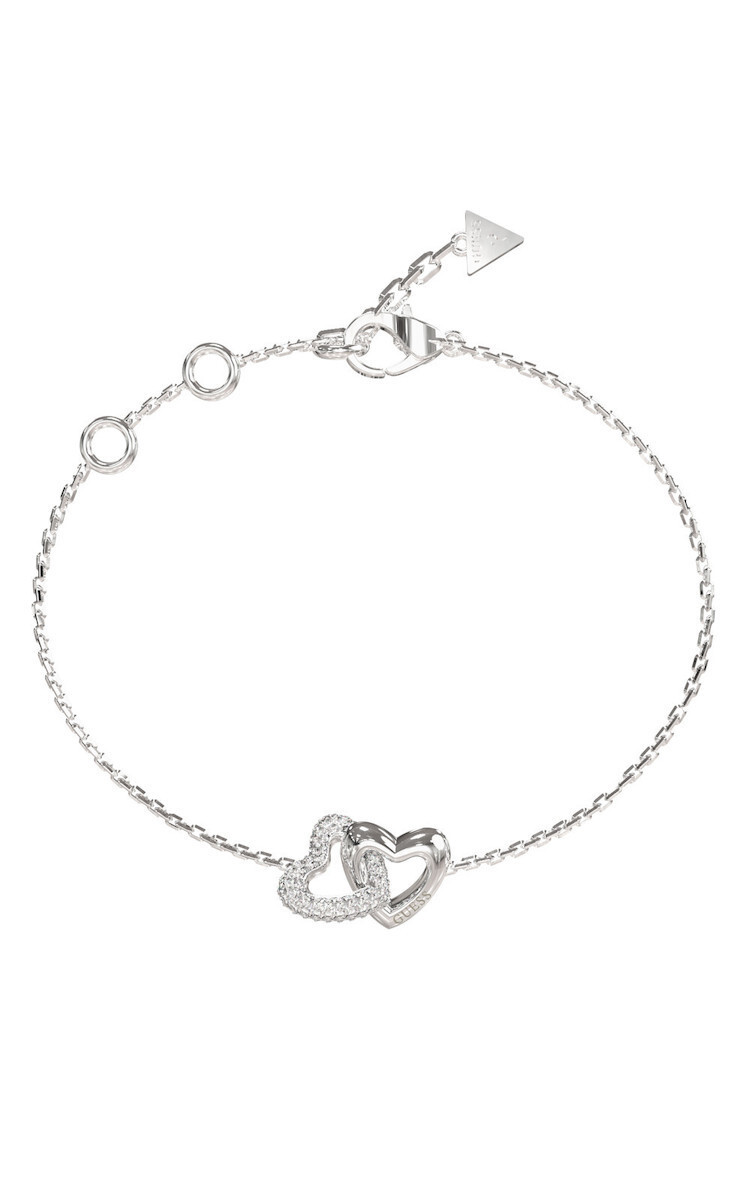 GUESS Steel Crystal Bracelet Silver JUBB06014JWRHL  