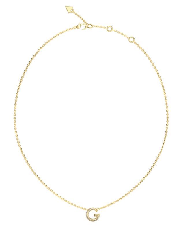 GUESS Gold Tone “G” Crystal Necklace – JUBN05441JWYGT  