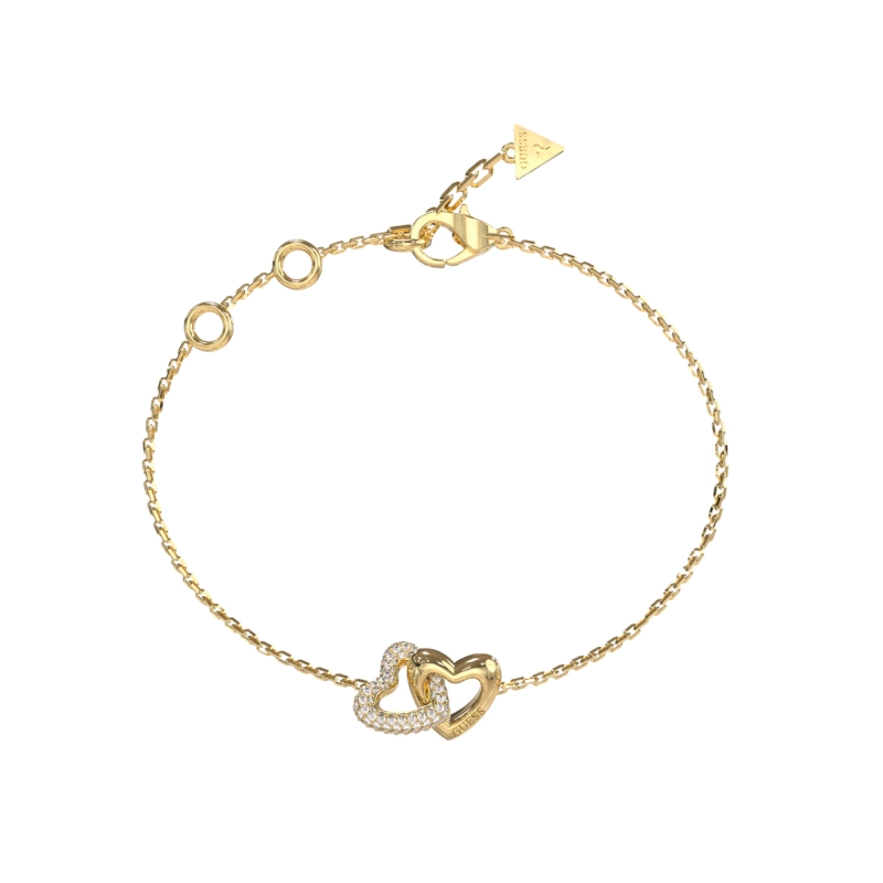 GUESS Heart Link Chain Bracelet Gold – JUBB06014JWYG  
