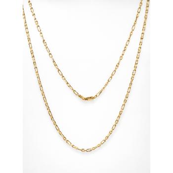 9ct Yellow Gold Italian Super Star Figaro Link Chain 45cm with Parrot Clasp - BNRA8-2-45  