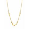 9ct Yellow Gold Paperclip Style Double Trace Necklace 45cm with Parrot Clasp - X6FORNB10606