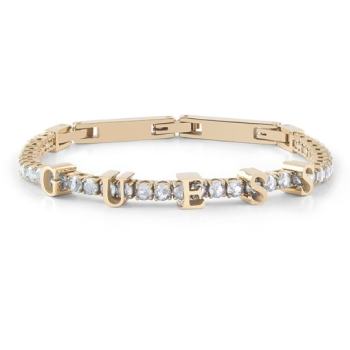GUESS Gold Crystal Tennis Bracelet JUBB04218JWYGT | Designer Bracelet NZ  