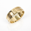 9ct Yellow Gold Gents Ring 8mm Brushed Finish Band Size Z - HR4032/8