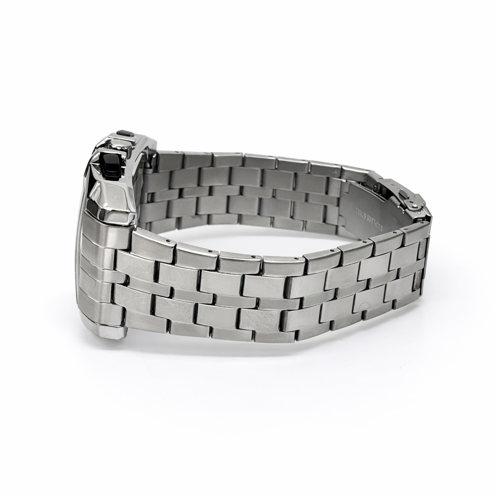 Gents SANDA 5302 Chronograph Watch – White Dial Stainless Steel 44mm Gents SANDA 5302 Chronograph Watch – White Dial Stainless Steel 44mm