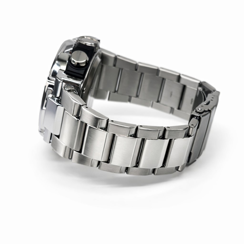 SANDA 6183 Gents Stainless Steel Dual Display Watch – Black Dial SANDA 6183 Gents Stainless Steel Dual Display Watch – Black Dial