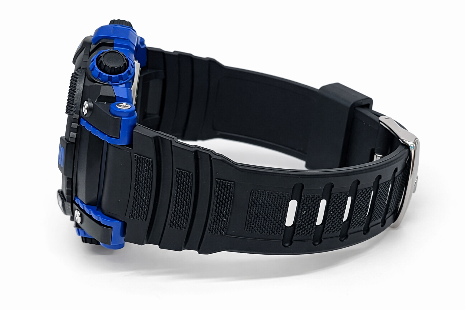 Pasnew Digital Sports Watch 50M Water Resistant 50mm Black & Blue Rugged Design - PSE636BLUE Pasnew Digital Sports Watch 50M Water Resistant 50mm Black & Blue Rugged Design - PSE636BLUE